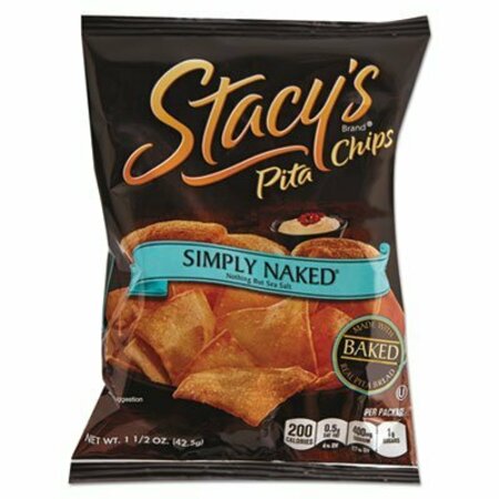 FRITO-LAY Stacy's, Pita Chips, 1.5 Oz Bag, Original, 24PK 52546